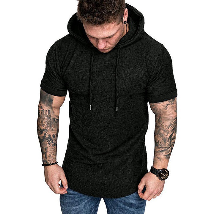 Herren Kapuzen-T-Shirt mit strukturiertem Design und lässigem Schnitt Drune