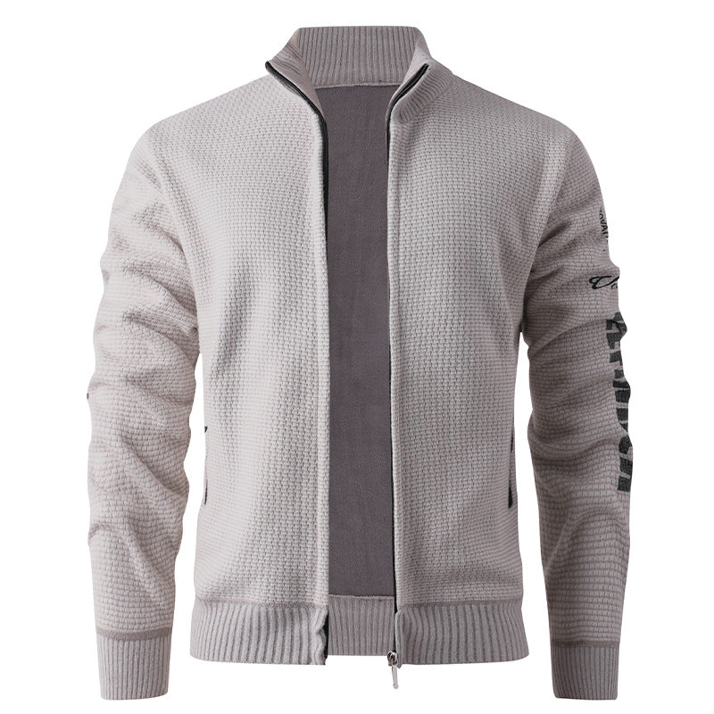Herren gesteppte Freizeitjacke mit hohem Kragen und modernem Innenfutter Drune