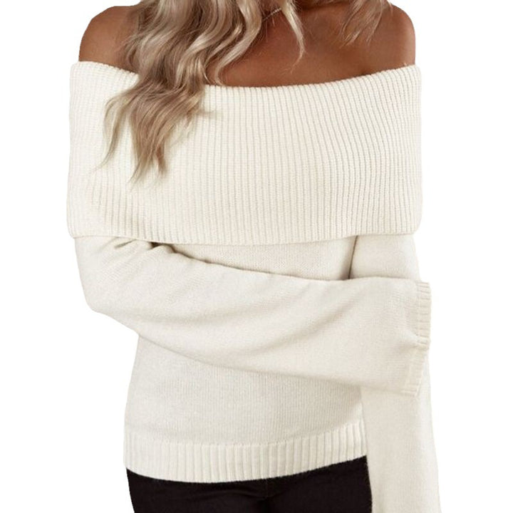 Damen Offshoulder-Strickpullover Drune