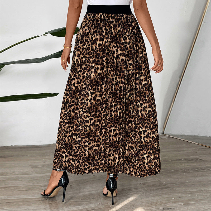 Damen Maxirock mit Leopardenmuster Drune