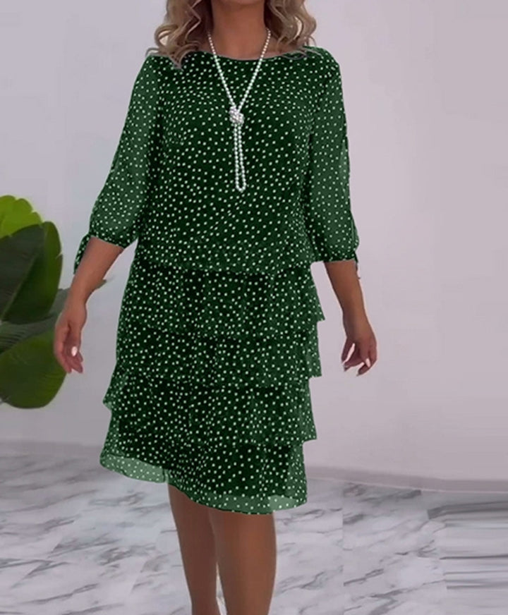 Damen Hemdblusenkleid mit Volant-Design Drune
