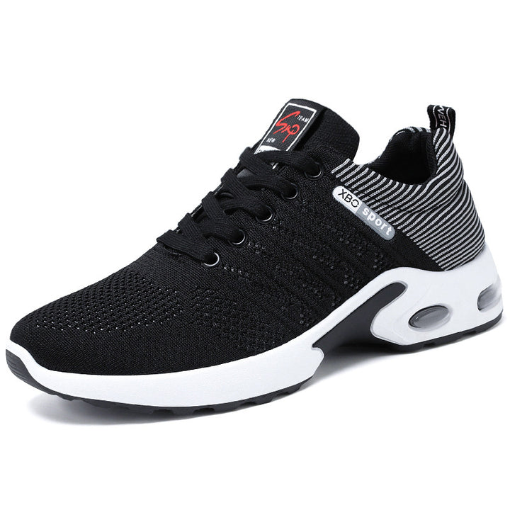 Herren nan atmungsaktive leichte Strick-Sneaker mit Luftkissen und rutschfester Laufsohle Drune