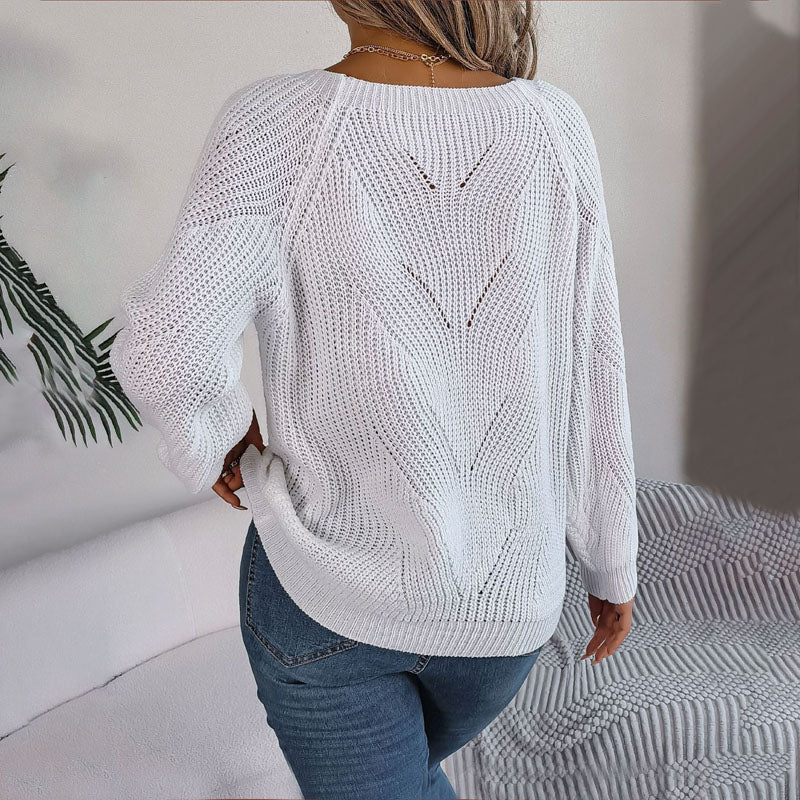 Drune | Strickpullover mit Knöpfen Quadratischer Halsausschnitt Weiches und Feminines Design