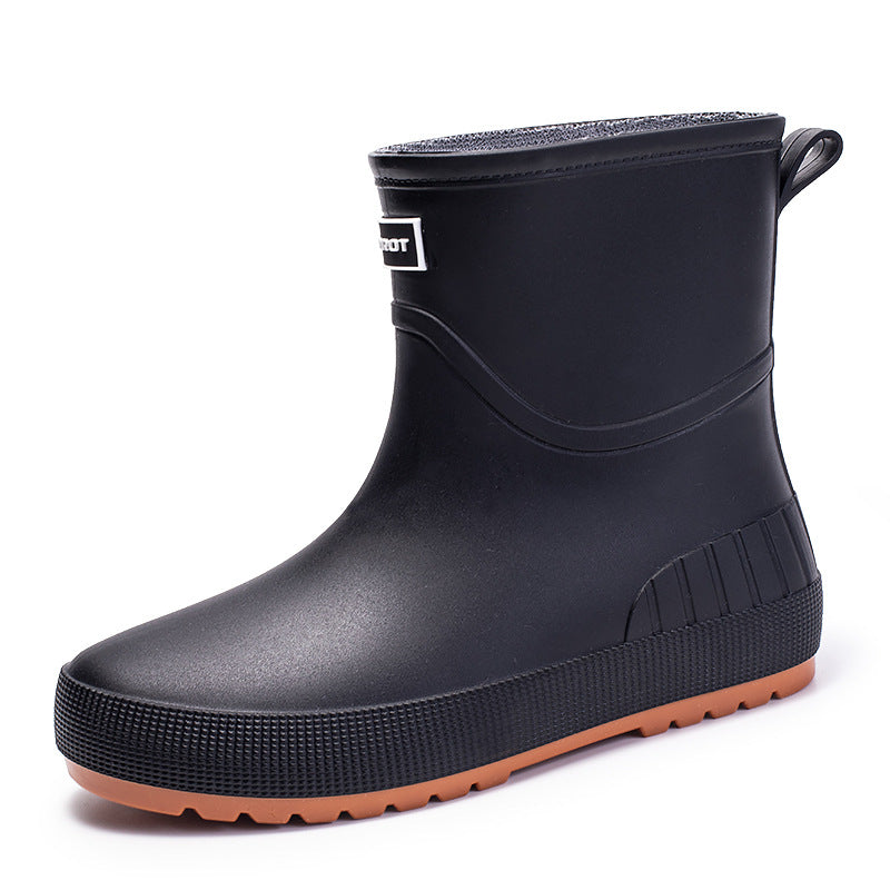 Damen modische Gummistiefel mit rutschfester Sohle und Komfort-Innenausstattung Drune