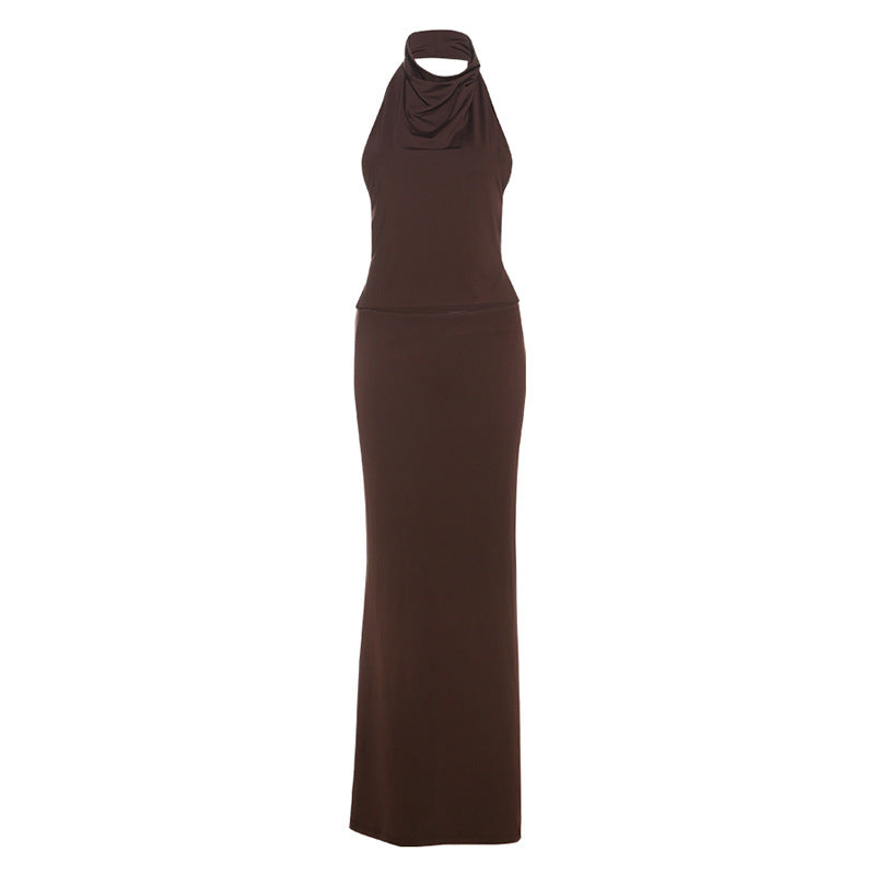 Damen Elegantes Oberteil mit asymmetrischem Kragen und raffiniertem Drapierungsdesign Drune