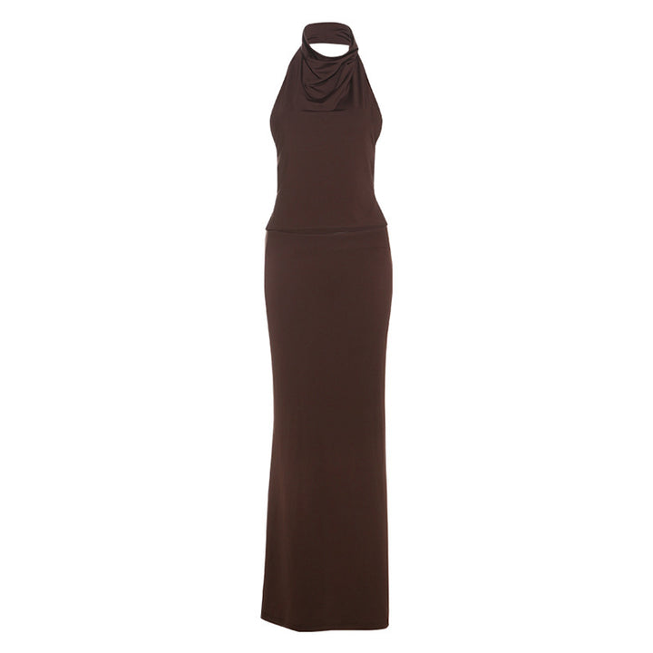 Damen Elegantes Oberteil mit asymmetrischem Kragen und raffiniertem Drapierungsdesign Drune