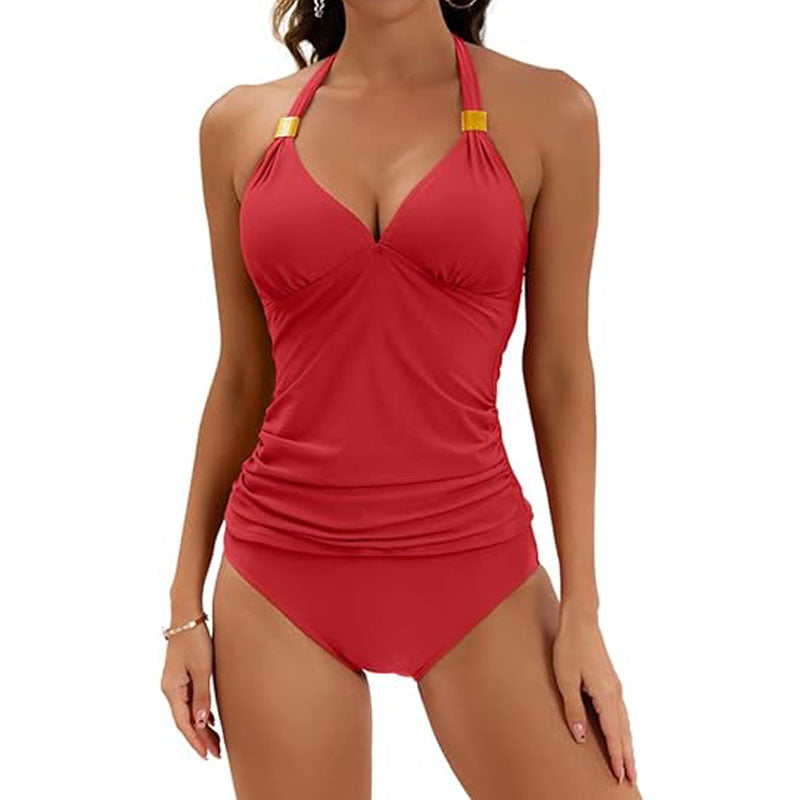 Damen Bikiniset mit verstellbaren Trägern und eleganten Akzenten Drune