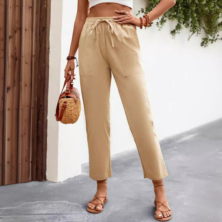 Damen Bequeme Freizeithose mit seitlichen Taschen Drune