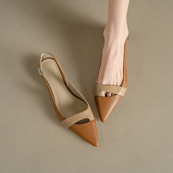 Damen Slingback Pumps mit modernem Cut-Out-Design und elegantem spitzen Fußbett Drune