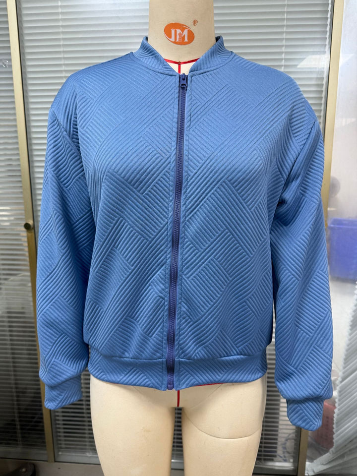 Damen lässige Strickjacke mit strukturiertem Muster und praktischen Taschen Drune