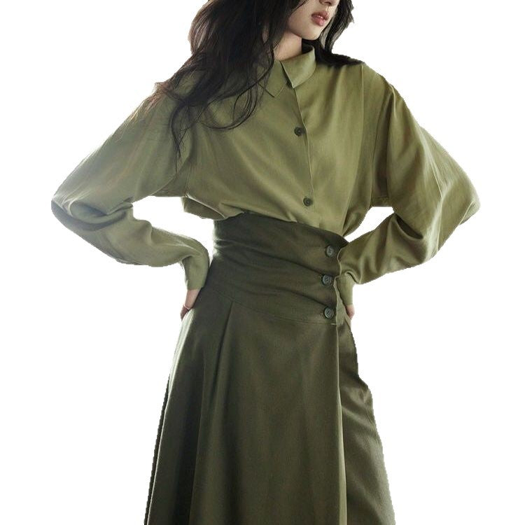Damen Eleganter und moderner Maxi-Rock mit Kelchschnitt Drune