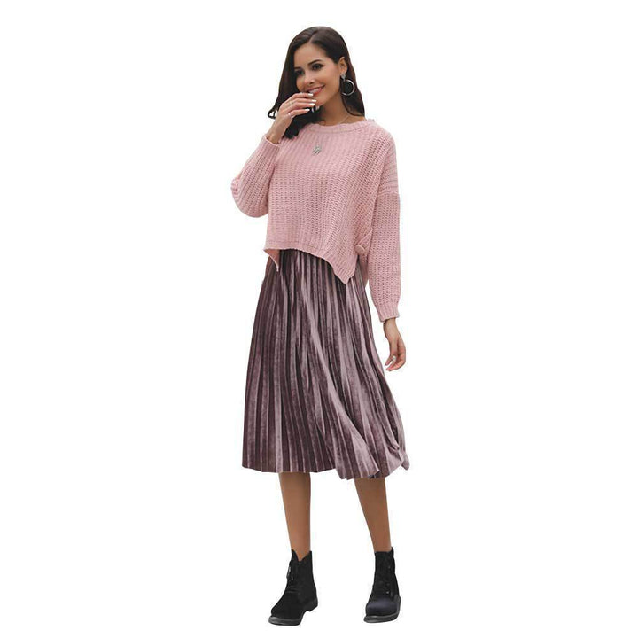 Damen Strickpullover im lässigen Design mit modischem Strickmuster Drune