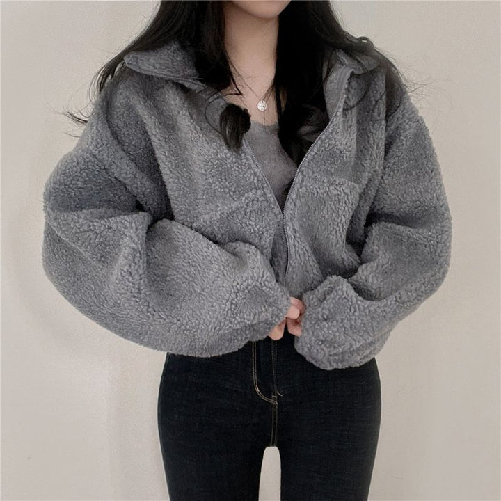 Damen Oversized Fleecejacke Drune