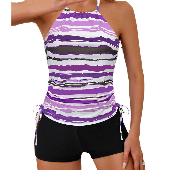 Damen Tankini-Oberteil mit verstellbaren Riemen und raffiniertem Wickeldetail Drune
