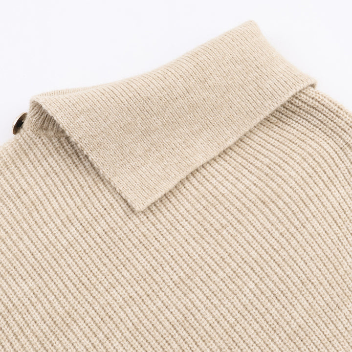 Damen Strickpullover mit feinem Wollmix und eleganter Fellverzierung Drune