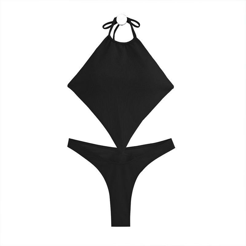 Damen Bikini-Set mit raffiniertem Wickeloberteil und hoch tailliertem Höschen Drune