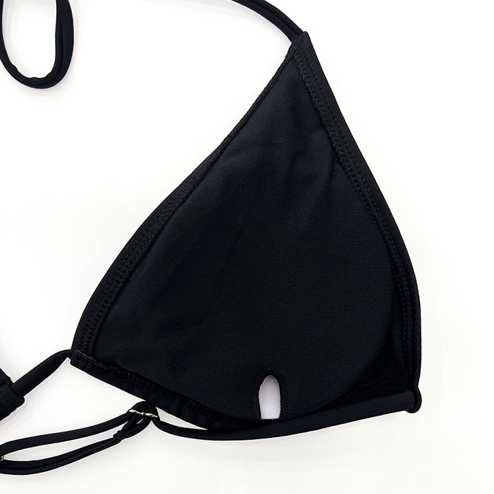 Damen Sportliches Badeoberteil mit langem Arm und hohem Bund Drune