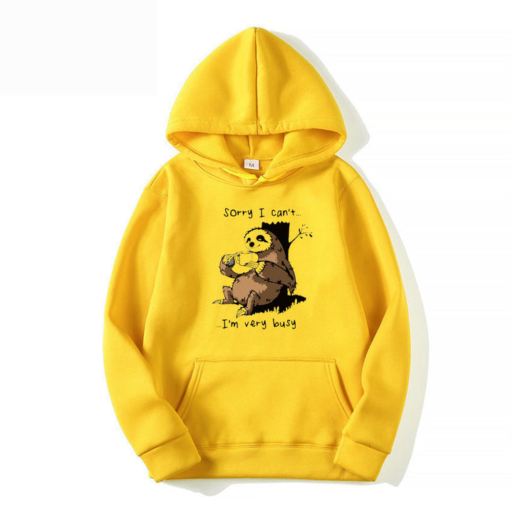 Damen Kapuzensweater mit niedlichem Tiermotiv und verspieltem Spruch Drune