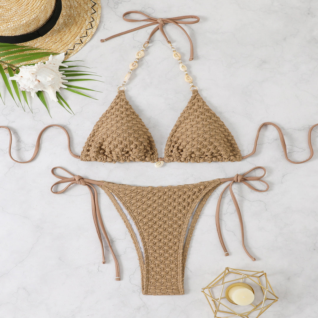 Damen Geflochtener Bikinis mit charmanten Details Drune