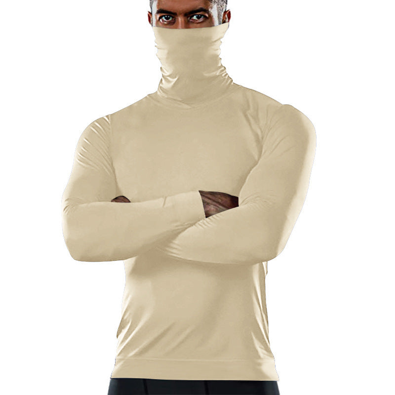 Herren Funktionsshirt mit hohem Kragen und anschmiegsamer Passform Drune