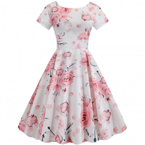 Damen Midi-Kleid mit floralem Muster und schmeichelndem Schnitt Drune