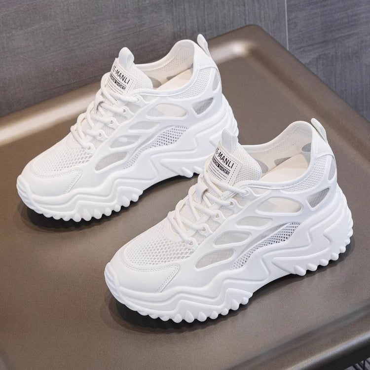 Damen Sportliche Sneakers mit atmungsaktiver Mesh-Oberfläche und stabiler Gummisohle Drune