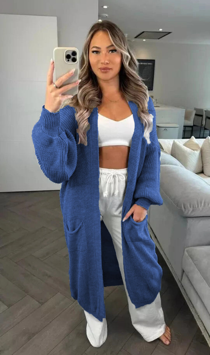 Damen Grobstrickcardigan im lässigen Oversized-Stil mit praktischen Taschen Drune