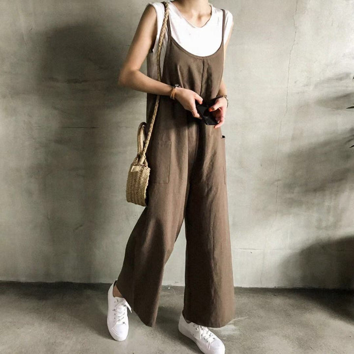 Damen Latzhose im lässigen Stil mit verstellbaren Trägern und großem Komfort Drune