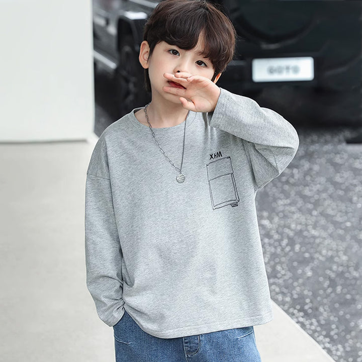 Jungen Langarmshirt mit coolem Grafikdruck Drune