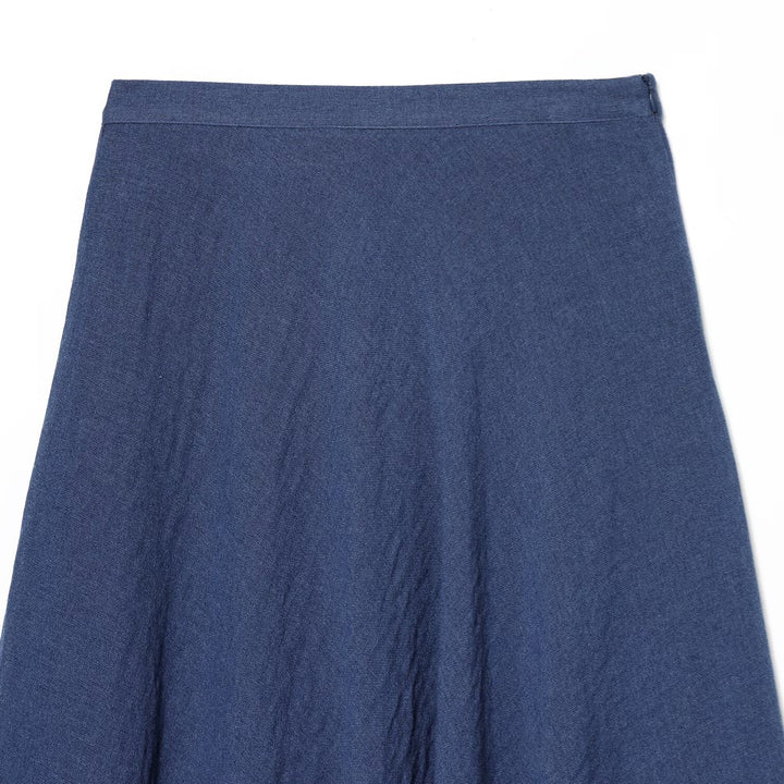 Damen Maxirock mit fließendem Schnitt und asymmetrischen Details Drune