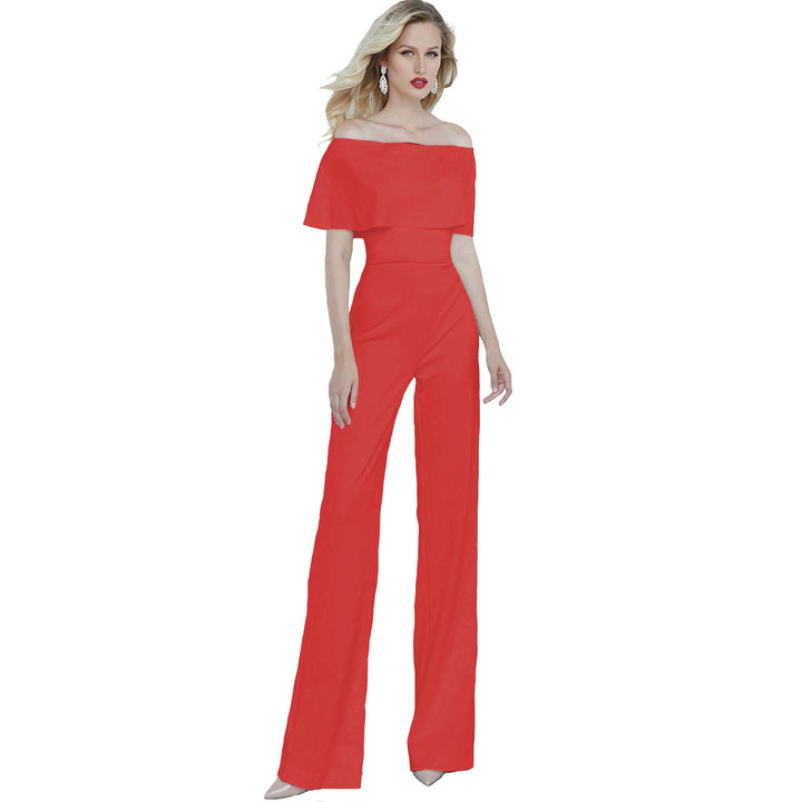 Drune | Eleganter V-Ausschnitt Jumpsuit