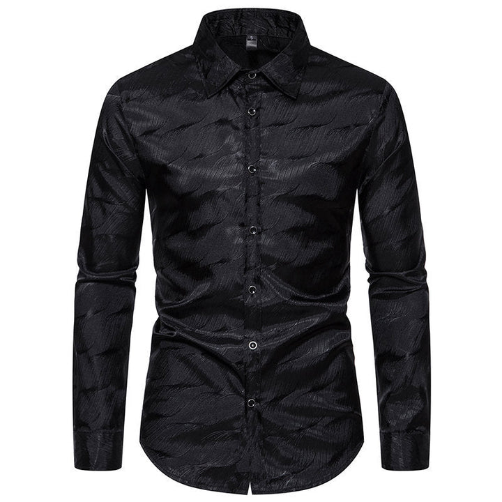Herren Elegantes Hemd mit einzigartigem Strukturdesign Drune