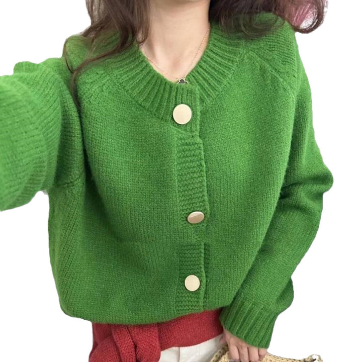 Damen Strickjacke mit dekorativen Knopfdetails und modernem Schnitt Drune