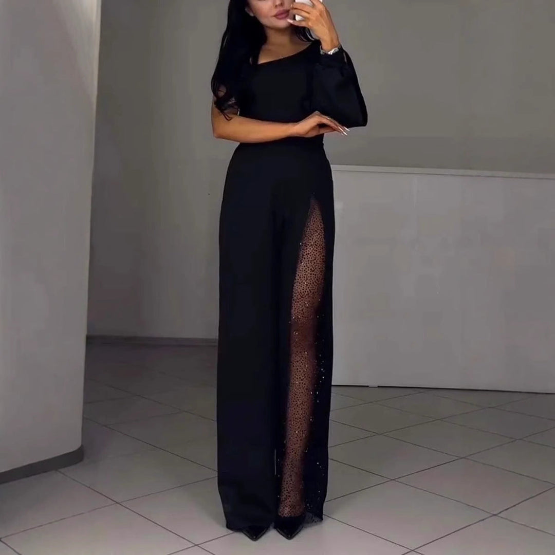 Drune | Sexy einseitiger High-Slit-Jumpsuit