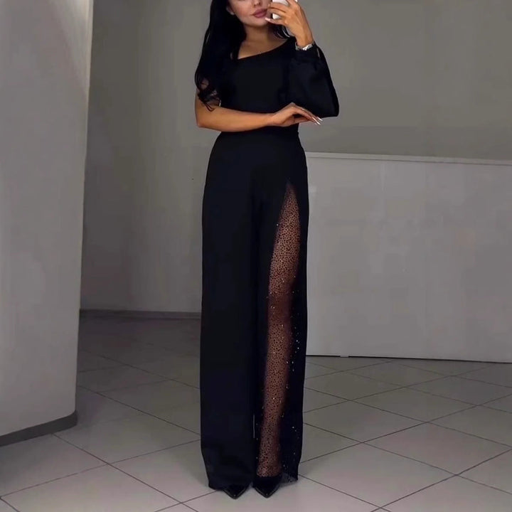 Drune | Sexy einseitiger High-Slit-Jumpsuit