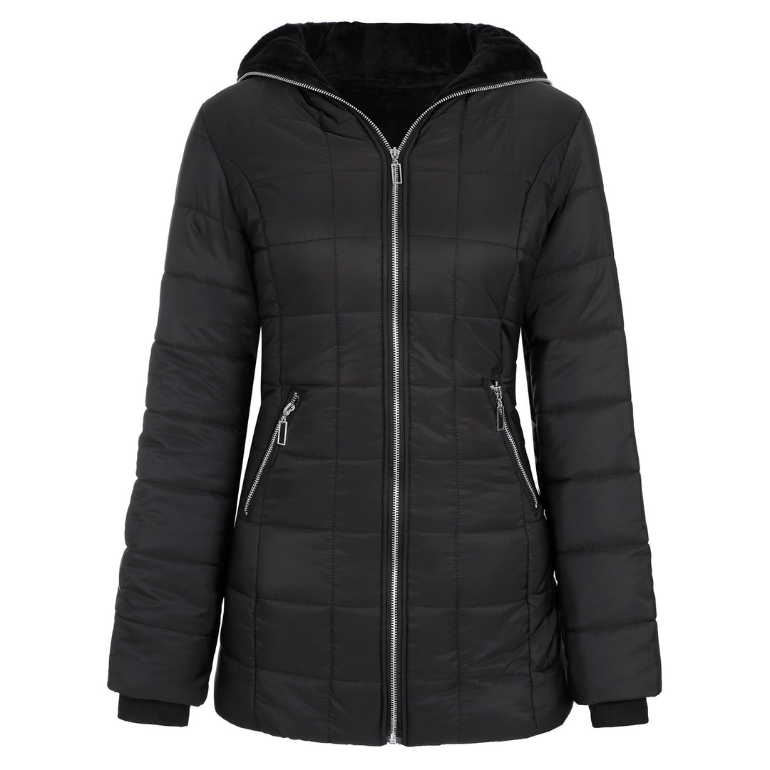 Damen Sportliche Funktionsjacke mit Kapuze und isolierendem Futter Drune