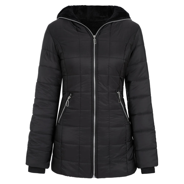 Damen Sportliche Funktionsjacke mit Kapuze und isolierendem Futter Drune
