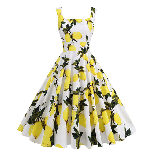 Drune | Druck Baumwolle Halter Sweetheart Neck Kleid