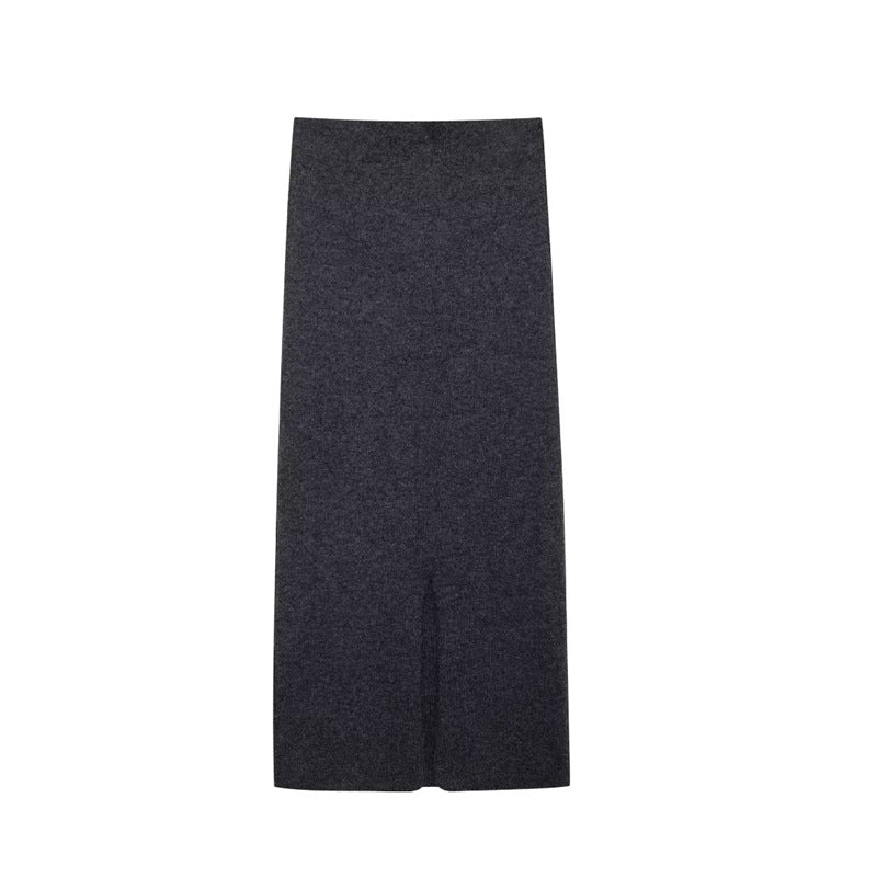 Damen Strickjacke mit modernem Karomuster und abnehmbarem Gürtel Drune