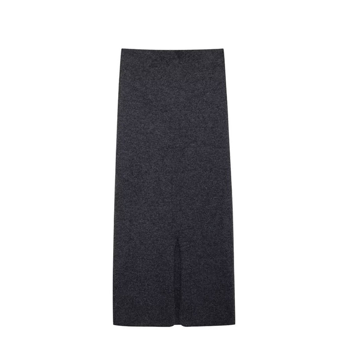 Damen Strickjacke mit modernem Karomuster und abnehmbarem Gürtel Drune