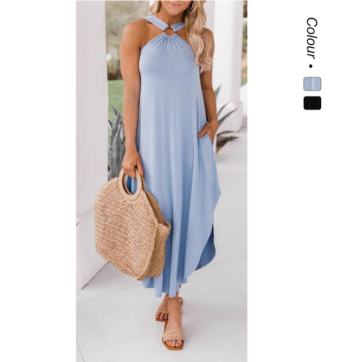 Damen Maxikleid mit multifunktionalem Halter Drune