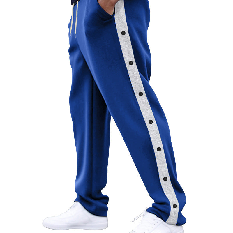 Damen Sportliche Freizeitpants mit Druckknöpfen an den Seiten Drune