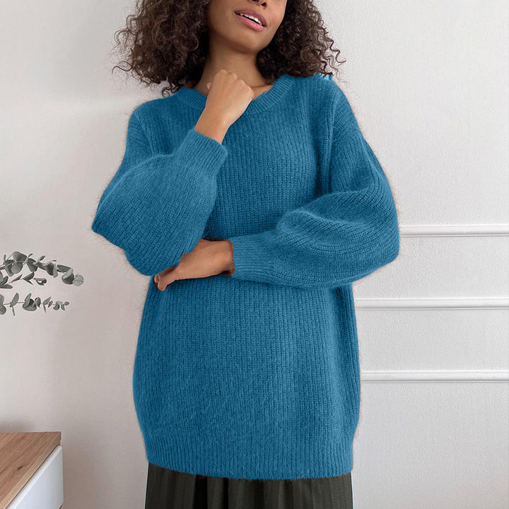 Damen lässiger oversized Pullover aus hochwertigem Strick Drune