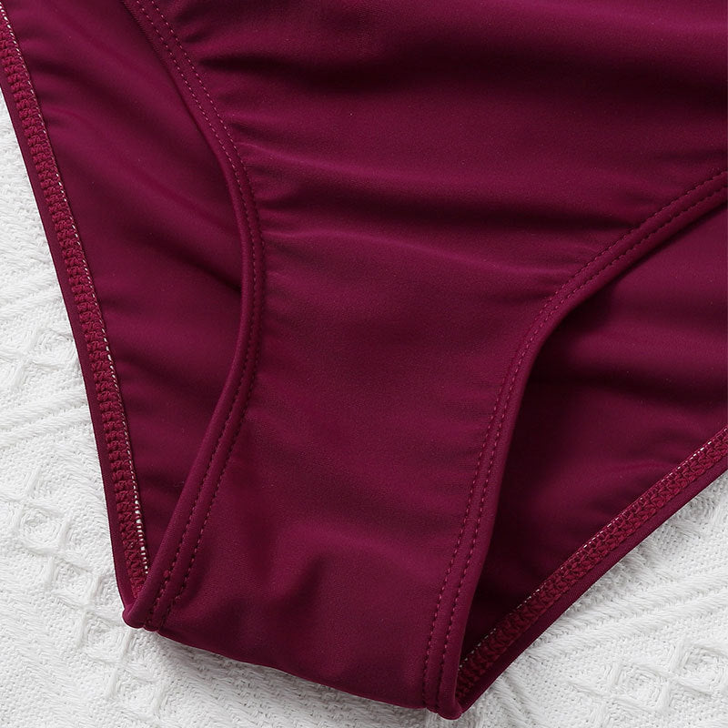 Damen Pflegeleichter Tankini mit modischem Wickeldesign Drune