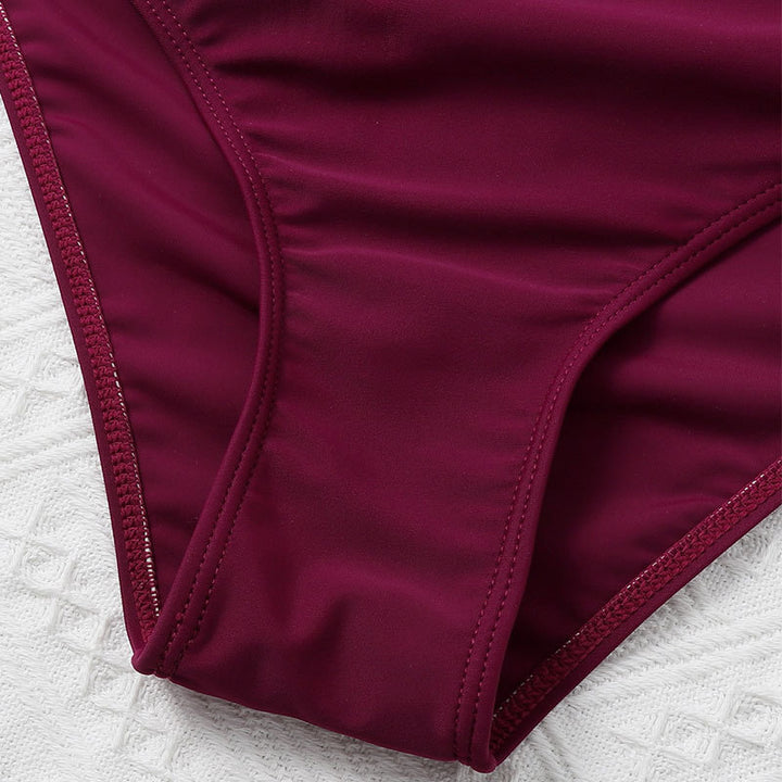 Damen Pflegeleichter Tankini mit modischem Wickeldesign Drune