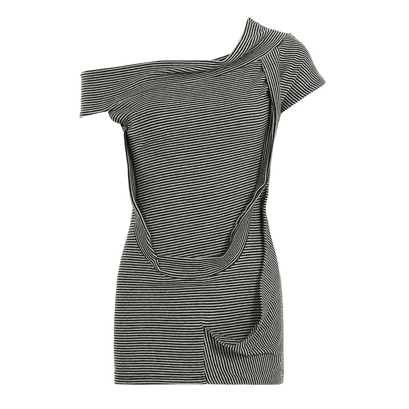 Damen asymmetrisches Oberteil mit vielseitigem Design Drune