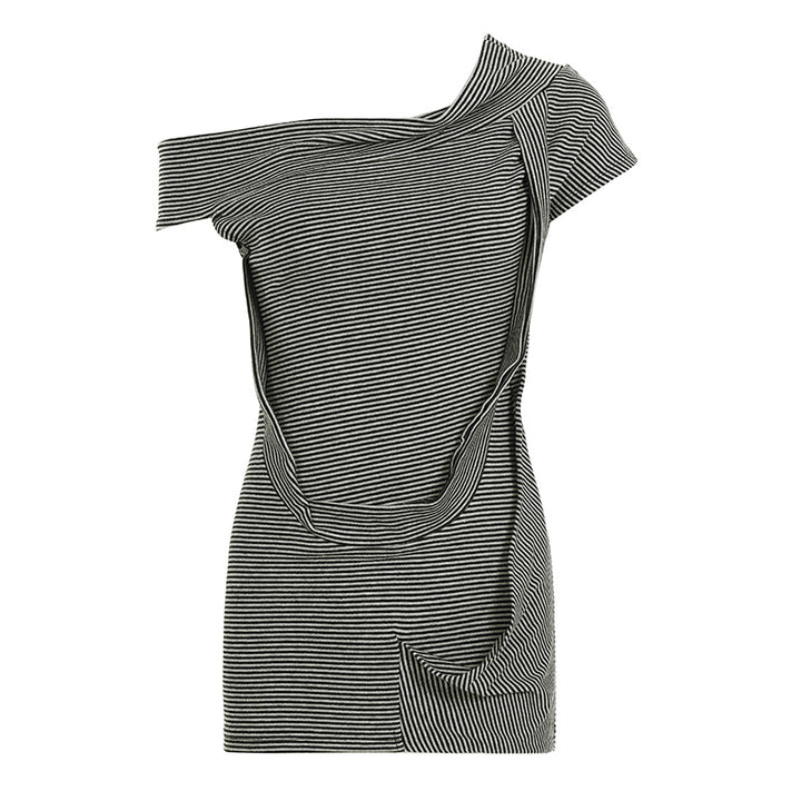 Damen asymmetrisches Oberteil mit vielseitigem Design Drune