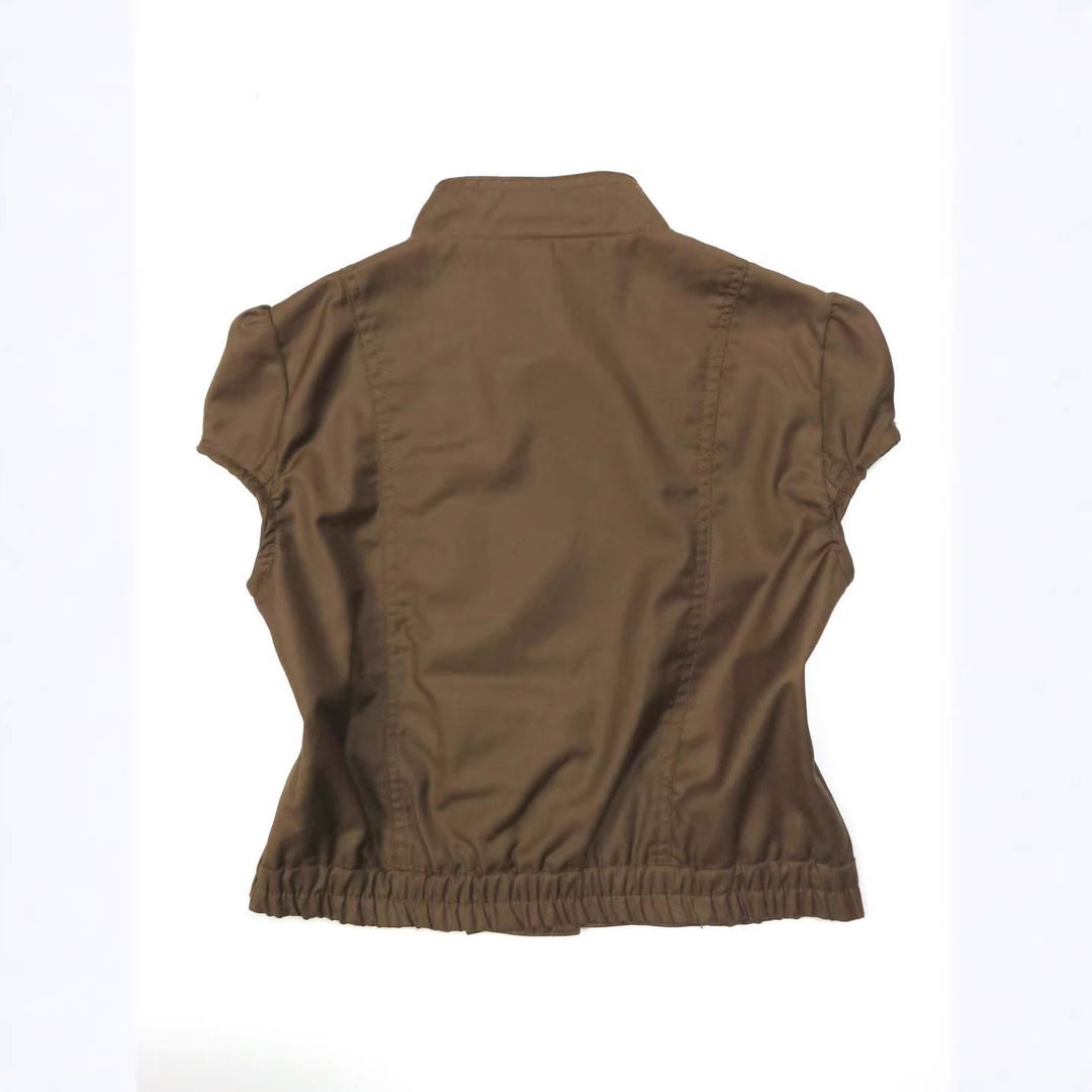 Damen Elegante Bluse mit Rüschen Drune