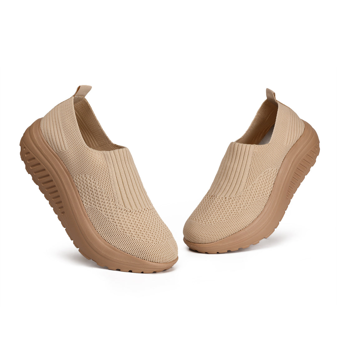 Damen nan Slip-On-Strickschuh mit elastischem Einstieg und viskoelastischer Komfortsohle Drune