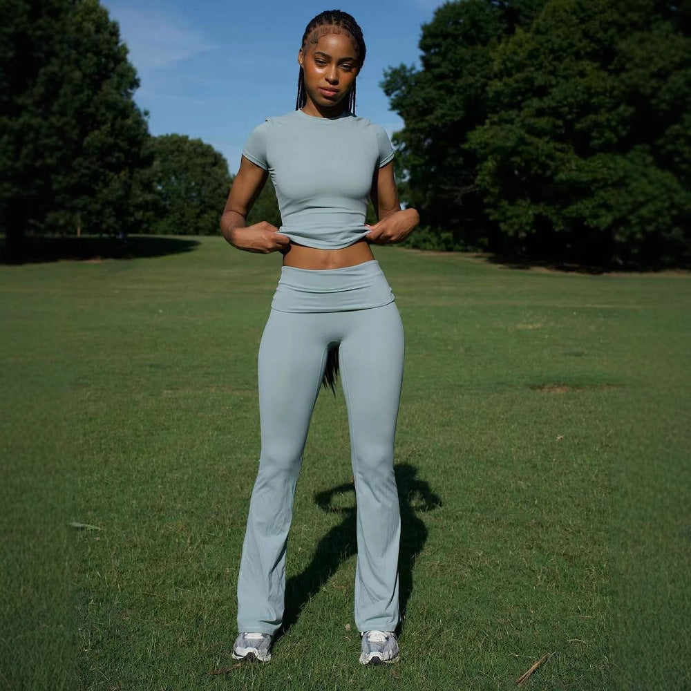 Damen Sportliches Yoga-Outfit Drune